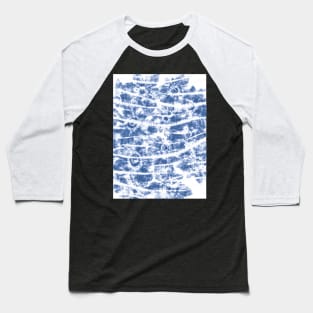 Denim Shibori Tie Dye Baseball T-Shirt